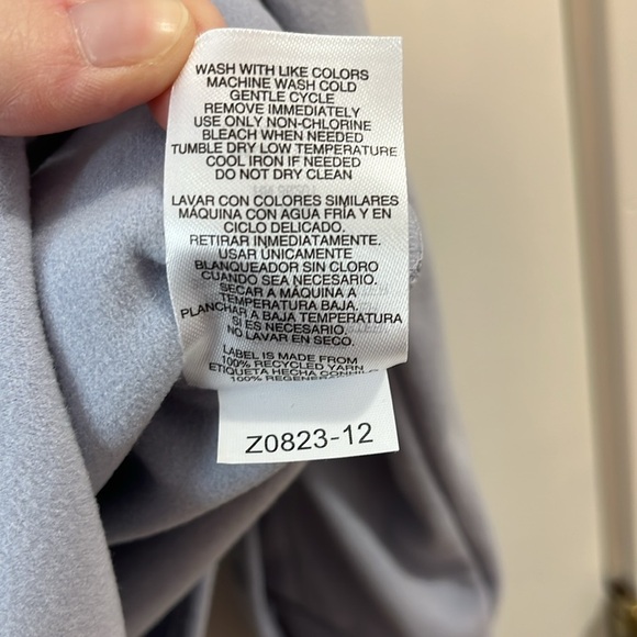 Mondetta Periwinkle Fleece Snap Button Down Shacket - Size XL - Picture 10 of 10